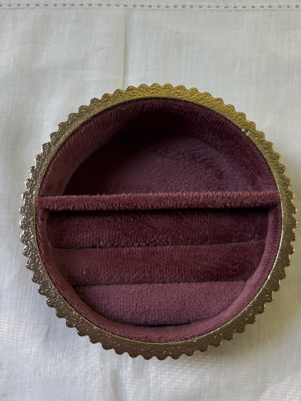 Velvet & Brass Jewelry Organizer